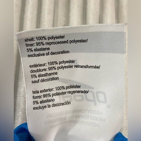 Speedo Men’s M Blue Multicolor Stripe Swim Trunks Quick Dry Beach Brief Liner - Picture 5 of 8